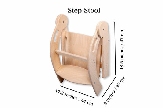 Foldable Montessori Kitchen Step Stool